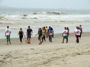 Treino inaugural do Grupo de Corrida e Caminhada de Itapoá
