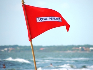 Local perigoso na praia