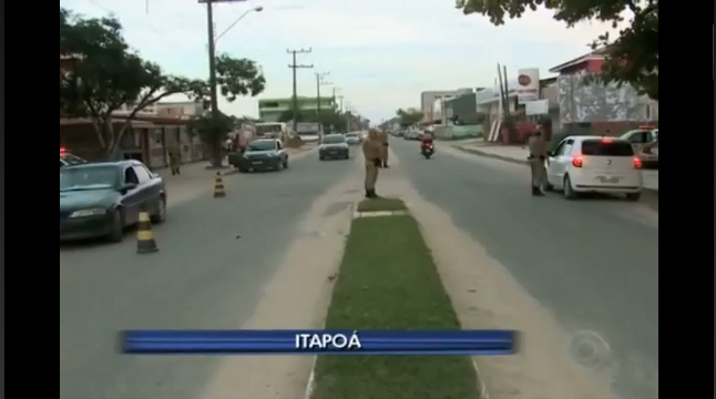 RBS Notícias comenta violência em Itapoá