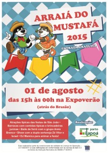 Cartaz Arraiá do Mustafá 2015