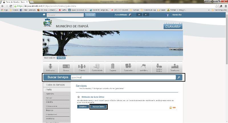 Passo a passo Refis 2014 Itapoa na internet Figura 2