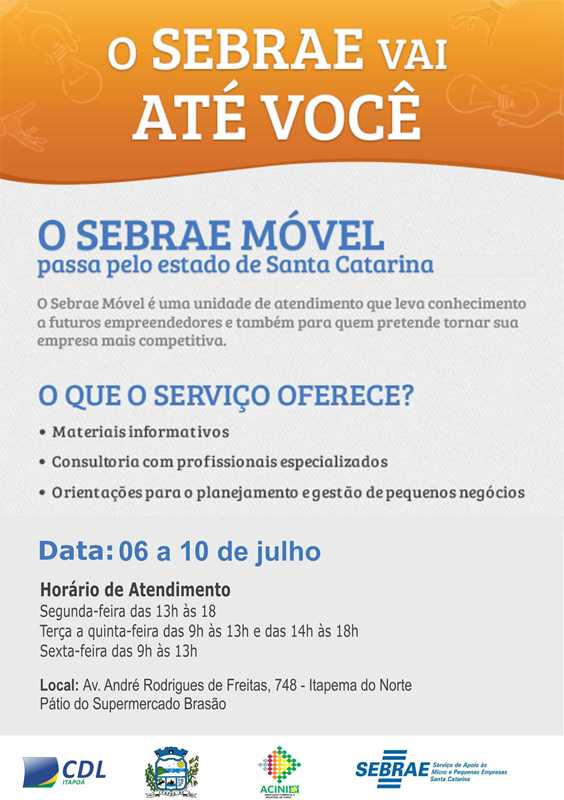 unidade móvel Itapoá 06 a 10 de julho