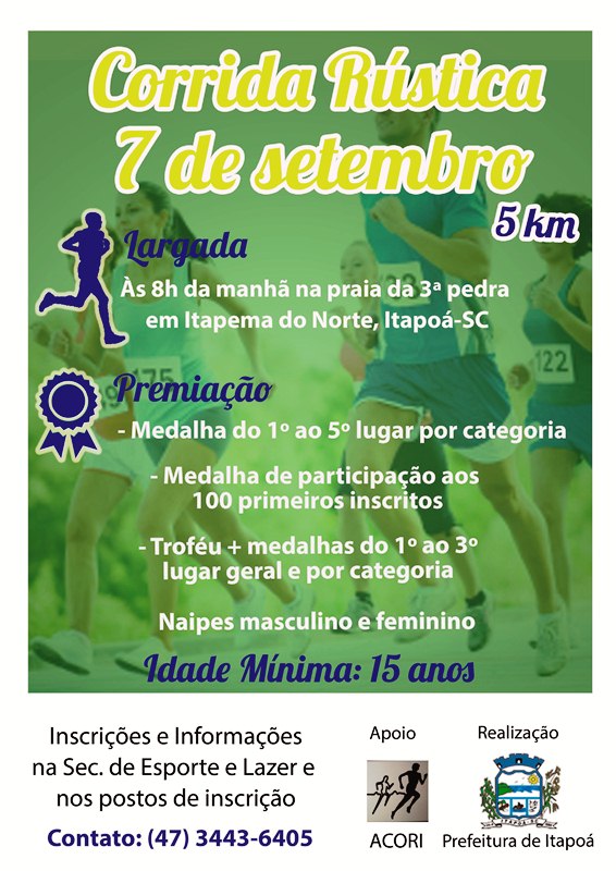 cartaz acori corrida rustica 7 de setembro