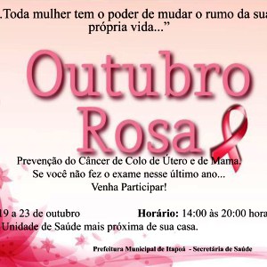 Outubro Rosa - Itapoá