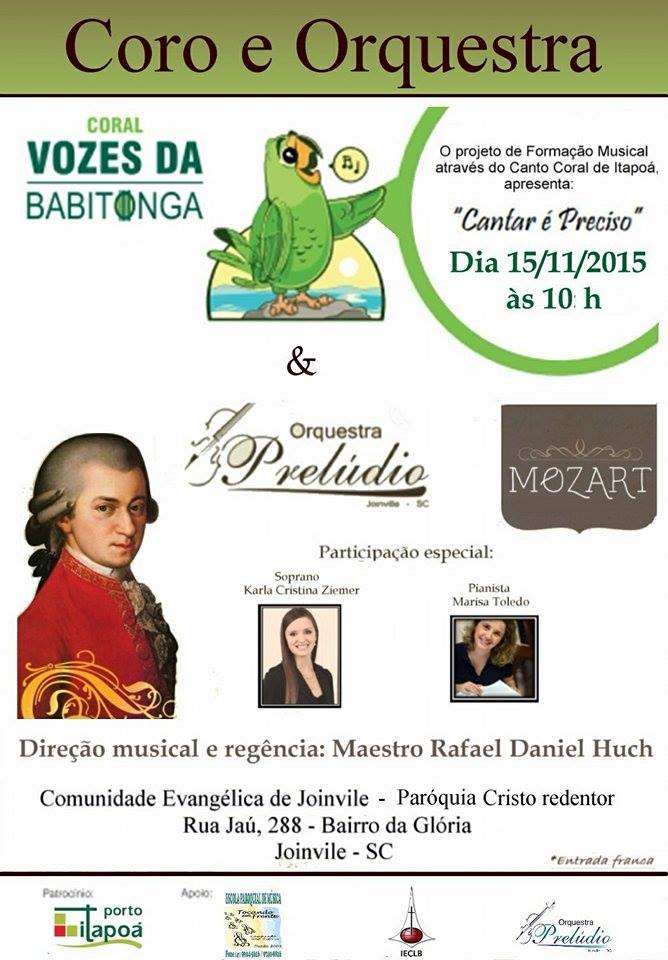 Coral Vozes da Babitonga e Orquestra Prelúdio em Joinville TI - Capa