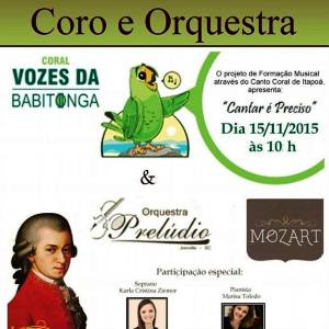 Coral Vozes da Babitonga e Orquestra Prelúdio em Joinville TI - Principal