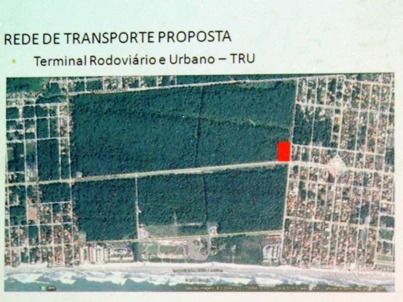 Possivel localizacao do futuro Terminal Rodoviario e Urbano de Itapoa