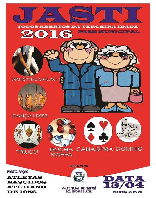 CARTAZ JASTI OFICIAL 2016 - MUNICIPAL ITAPOA