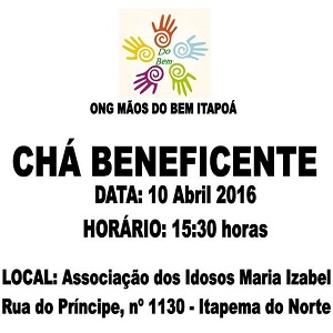 ONG Maos do Bem Itapoa promove Cha Beneficente - Principal