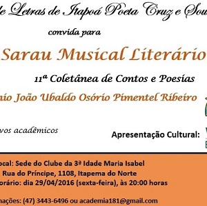 convite sarau - Principal