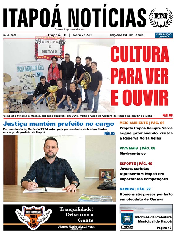 Itapoa Noticias no 134 – Junho de 2018