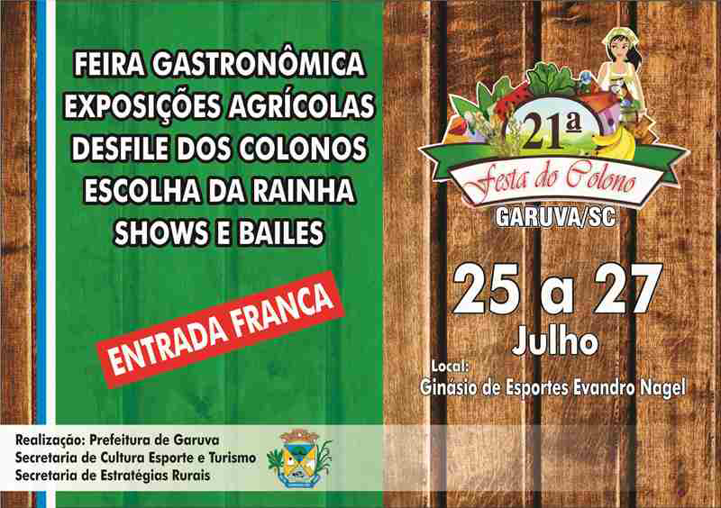 21ª Festa do Colono em Garuva