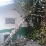 Estragos são causados por fortes ventos em Garuva, nessa quinta-feira, dia 17 de julho