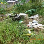 Munícipe Renato Goldschmidt reclama da grande quantidade de lixo espalhada por trecho de rua em Itapoá