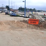 Obras revitalização na avenida Bento Francisco em Itapoá