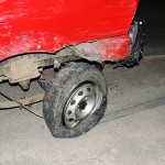 Acidente  na avenida Celso Ramos em Itapoá