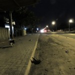 Acidente  na avenida Celso Ramos em Itapoá