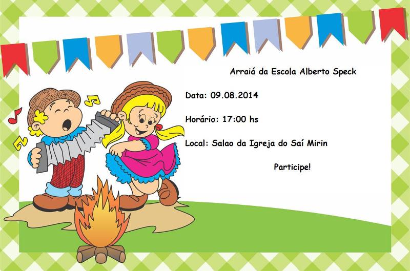 Arraiá da Escola Municipal Alberto Speck, Saí Mirim, Itapoá