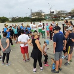 Treino inaugural do Grupo de Corrida e Caminhada de Itapoá