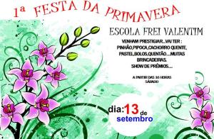 Festa da Primavera na Escola Frei Valentim em Itapoá