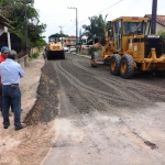 Nove vias de Itapoá recebem pavimentação pela Prefeitura