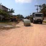 Nove vias de Itapoá recebem pavimentação pela Prefeitura