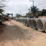 Nove vias de Itapoá recebem pavimentação pela Prefeitura