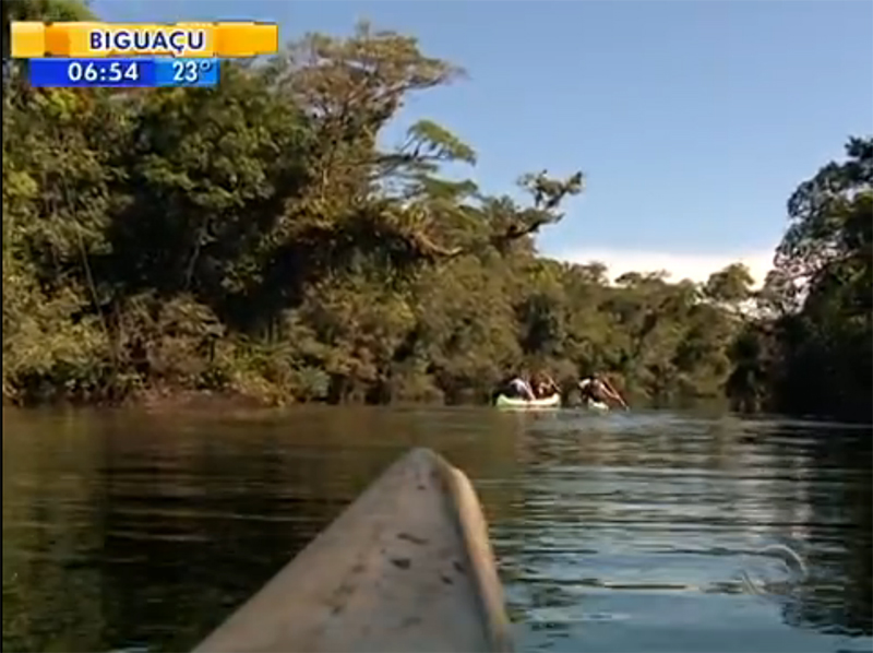 Rio Saí Mirim na Reserva Volta Velha em Itapoá