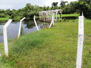Captação de água na Rua 650 em Itapoá.