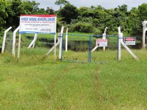 Captação de água na Rua 650 em Itapoá.