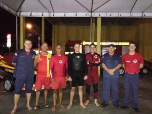 Bombeiros de Itapoá resgatam homem na Ilha do Cação