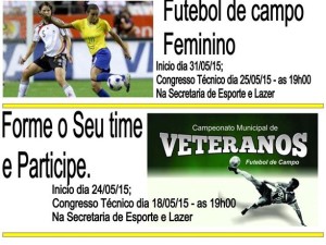 Dois campeonatos municipais de futebol estao com as inscricoes abertas em Itapoa - Capa