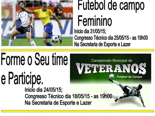 Dois campeonatos municipais de futebol estao com as inscricoes abertas em Itapoa - Capa