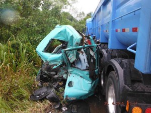 Grave acidente na SC 417 em Garuva