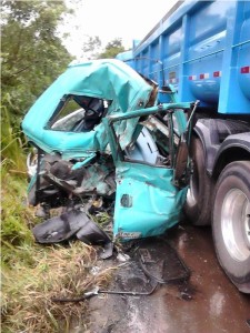 Grave acidente na SC 417 em Garuva