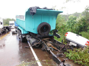 Grave acidente na SC 417 em Garuva