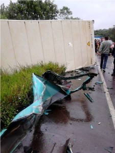 Grave acidente na SC 417 em Garuva