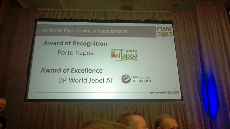 Porto Itapoá premiado no Navis Inspire Awards 2015