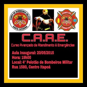 Corpo de Bombeiros convida para Curso Avançado de Atendimento a Emergências