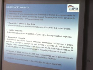 Nova Estação de Tratamento de Água de Itapoá é debatida em Audiência Pública