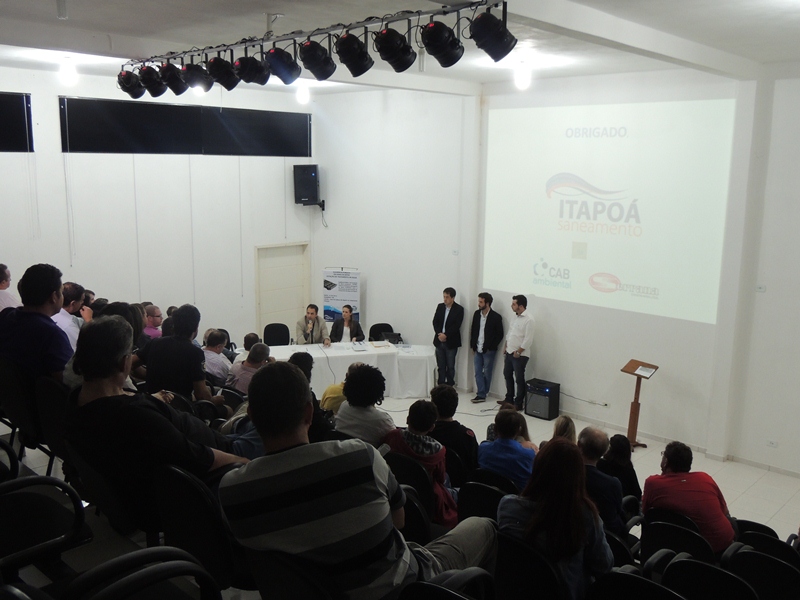 Nova Estação de Tratamento de Água de Itapoá é debatida em Audiência Pública