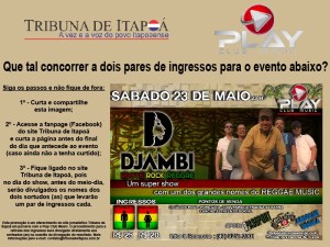 Promoção Sorteio Pares de Ingressos Play Music