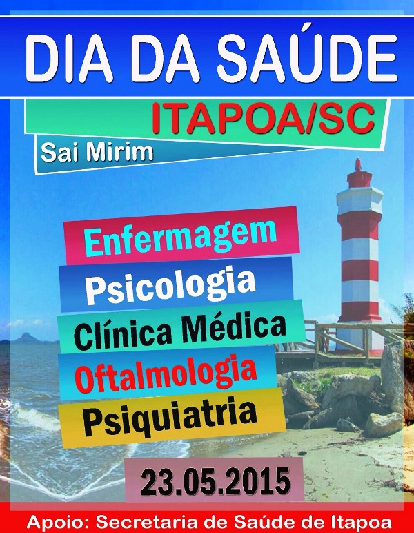 Secretaria de Saúde de Itapoá anuncia Dia da Saúde no Saí Mirim