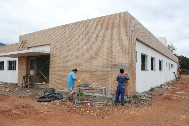 Obras da nova delegacia da Polícia Civil de Garuva