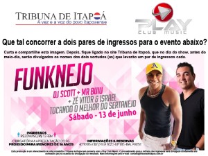 Promoção Sorteio Pares de Ingressos Play Music