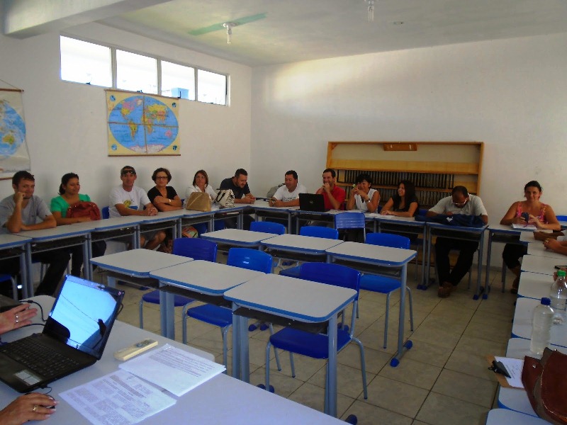 Reuniao do PME na Escola Monteiro Lobato - Samambaial - do blog da Escola