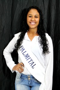 Candidata Ketlin Regina Albino Souza da comunidade do Palmital