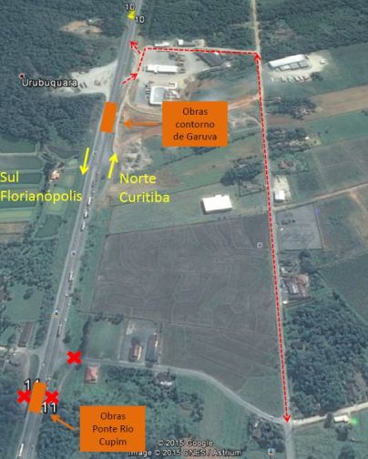 Trecho da BR-101 em Grauva ira operar com pista simples ate novembro