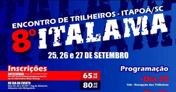 Vem aí a 8ª edição do Encontro de Trilheiros Italama, em Itapoá - capa