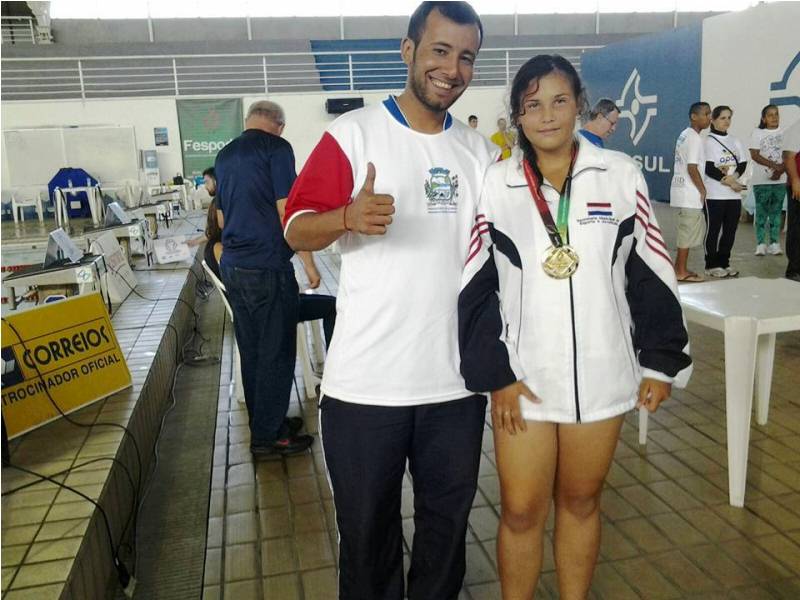Atleta itapoanse ouro na natacao do Parajesc e sera indicada para a selecao estadual